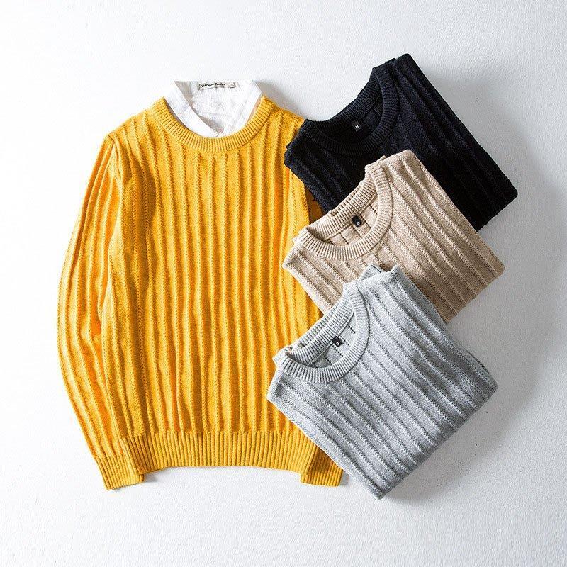 第1位獲得 メンズ カジュアルトップス クルーネック ニット メンズ セーター 長袖セーター 新作 秋冬 個性的 無地 ニット セーター 色 カーキ Nytanana Hotel Ranomafana Mg