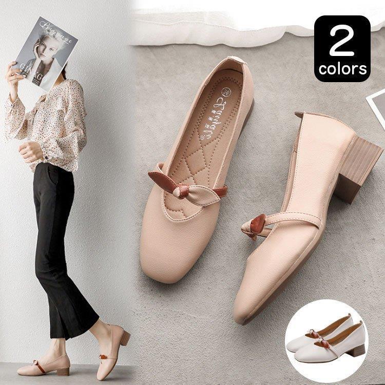 パンプス ローファー レディース 韓国風 シューズ スクエアバックル ローファー 40代 シューズ パンプス 履きやすい 痛くない 春新作 カジュアル セール特価