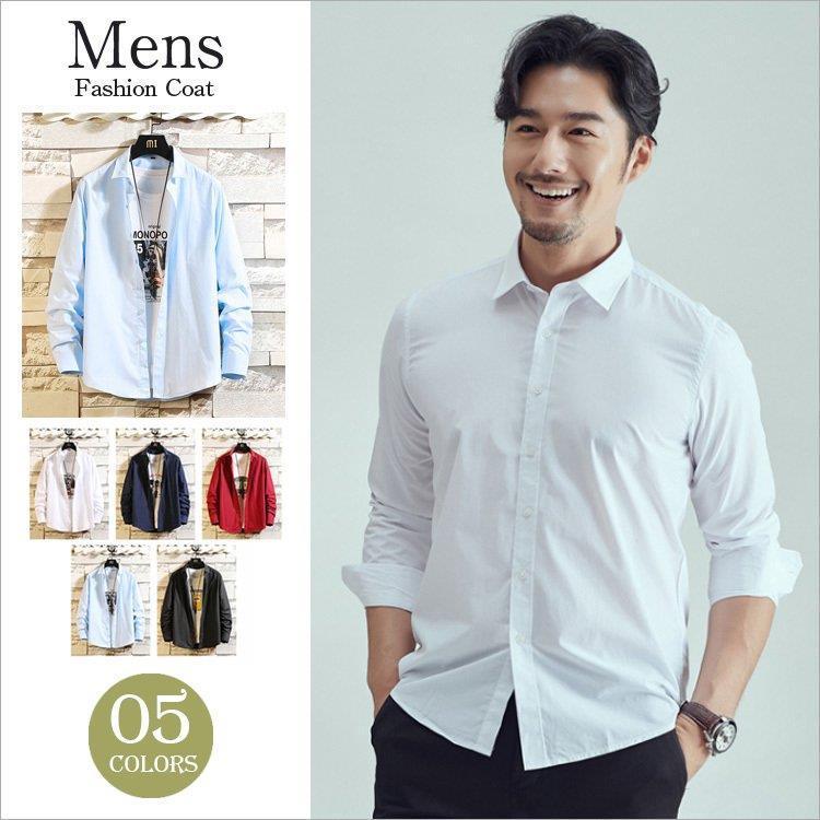 長袖シャツ カジュアルシャツ シャツ メンズ シャツ 紳士用 ワイシャツ トップス スリム メンズ 新作 カジュアル Xrxl Tf Shop 通販 Yahoo ショッピング