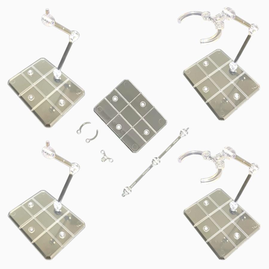 ５個セット ガンプラ 1/144 HG RG アクション ベース ディスプレイスタンド 台座 クリア 説明書付き アクションベース |  | 09