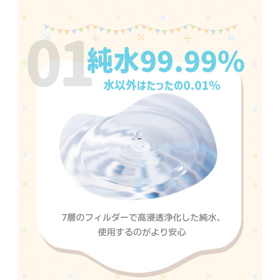 おしりふき 期間限定 5400→2997 AIRFRIC 超超超 厚手 一枚ですっきり 純水99.99％ 極厚 蓋つき 12個セット 新生児 肌にやさしい 水分たっぷり WT001c｜tfashion｜08