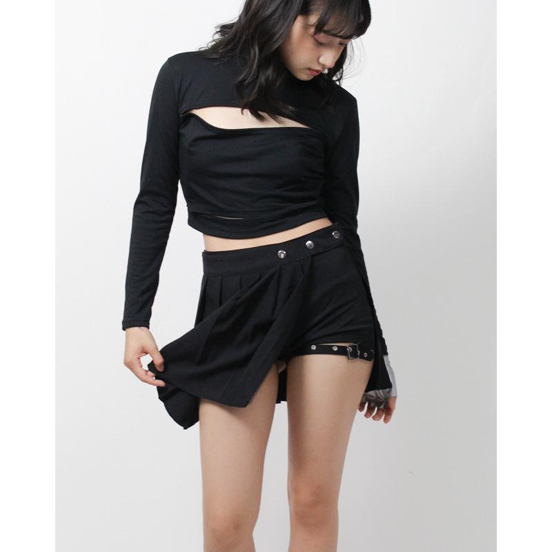 ダンス衣装 スカート 黒 K Pop 衣装 ヒップホップ 韓国 プリーツ セクシー かっこいい ダンス 服 衣装 レディース ガールズ ジュニア Clsk 01 ダンススタイル Cocos 通販 Yahoo ショッピング