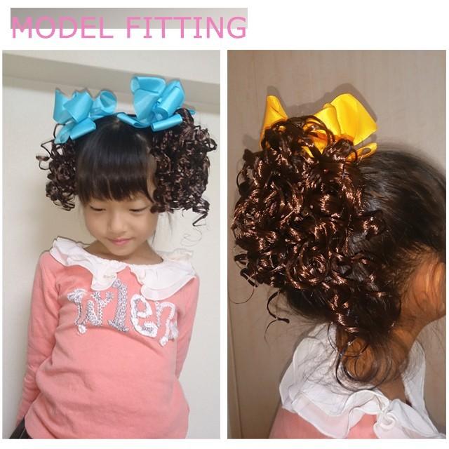 子供 ウィッグ ヘアアクセサリー 1個売り Capk 02 キッズ ダンス衣装 キッズウィッグ リボン付き つけ毛 女の子 くるくる ふわふわ 髪飾り Cpake 02 ダンススタイル Cocos 通販 Yahoo ショッピング