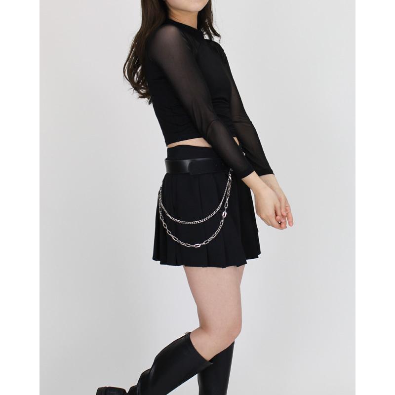 ダンス衣装 シースルー トップス Tシャツ 黒 無地 長袖 へそだし ショート丈 レディース 韓国 Crtn 04 ダンススタイル Cocos 通販 Yahoo ショッピング