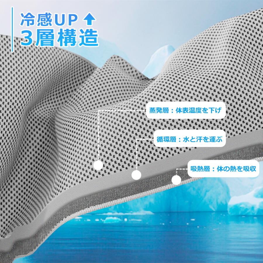クールタオル 3枚入り冷却タオル 速乾タオル 冷感タオル ひんやり