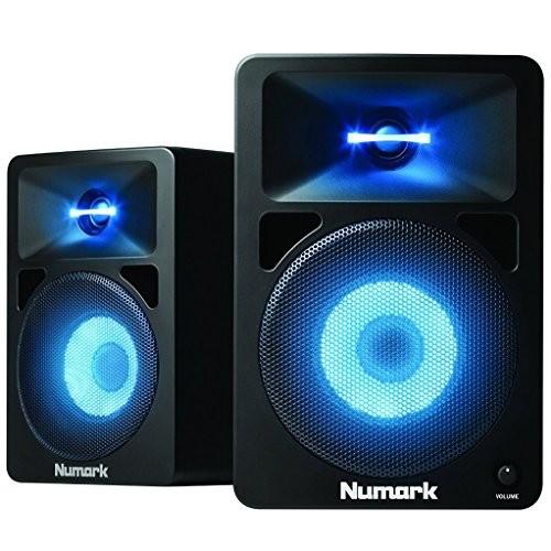 Numark 見事な創造力 アンプ内蔵 DJモニタースピーカー LEDの光がビートで変化 N-Wave 大規模セール 580L