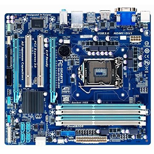 GIGABYTE マザーボード Intel B75 LGA1155 Micro ATX GA-B75M-D3H/A Rev1.2