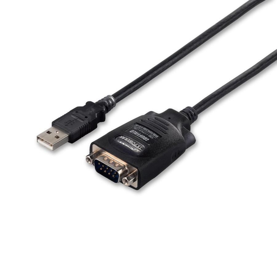 人気ブラドン iBUFFALO USBシリアルケーブル(USBtypeA to D-sub9ピン)1.0m ブラックスケルトン BSUSRC0610BS