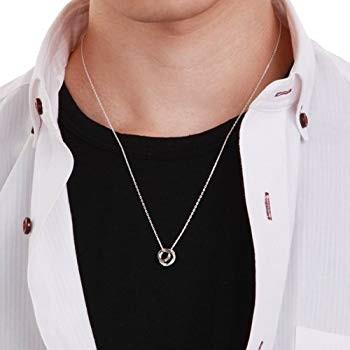 【値段交渉可：送料込】 ザ・キッス THE KISS シルバー ペアネックレス 2個セット 男女ペア カップル お揃い メンズ レディース クリスマス 記念日 誕生 【2473300817】(15366円)