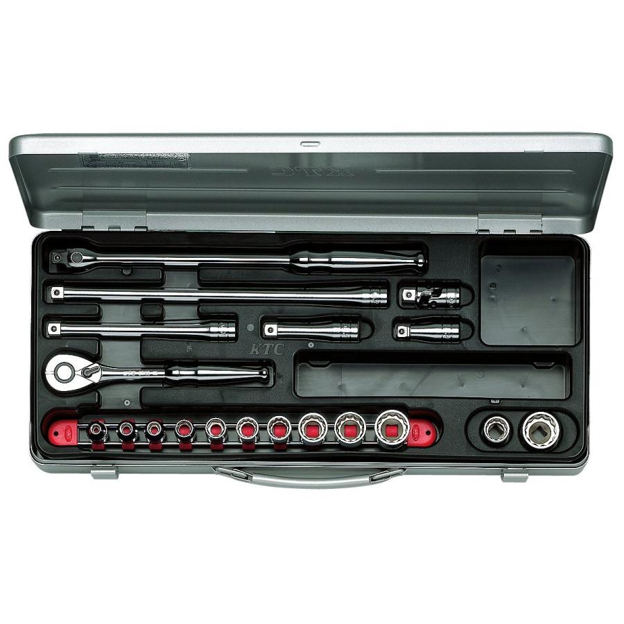 KTC(ケーテーシー) ソケット レンチセット 9.5mm (3/8インチ) TB312X