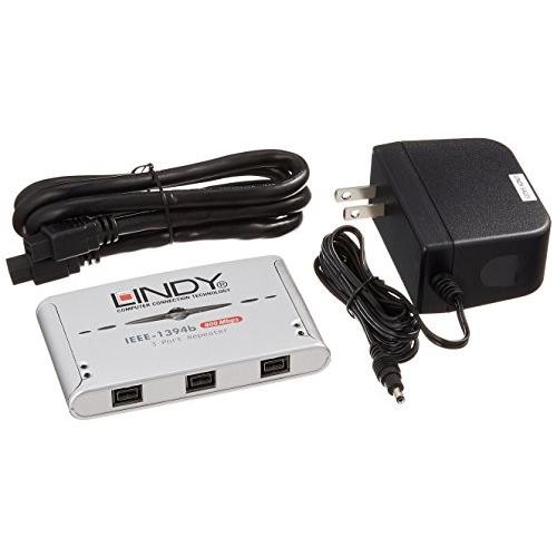 LINDY 3ポート FireWire800 リピーターハブ (型番:32911)
