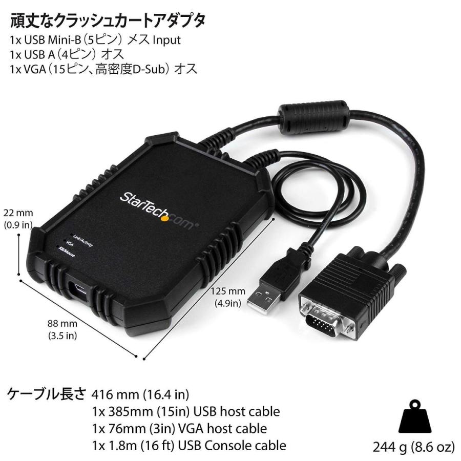 ノートパソコン サーバ接続KVMコンソール 保護筐体入り ファイル転送 ビデオキャプチャ機能 USBバスパワー