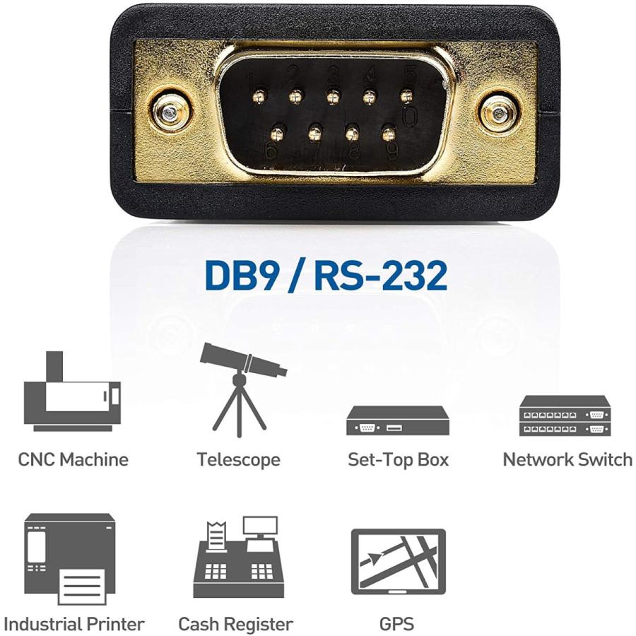 536円 グランドセール Cable Matters USB RS232 変換ケーブル 1m シリアル 変換 ケーブル type A to DB9 シ