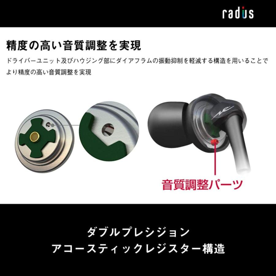 ラディウス Radius イヤホン High Mfd構造搭載 ダイナミックドライバー カナル型 Hp Nef31r レッド Mer Bleue 通販 Yahoo ショッピング