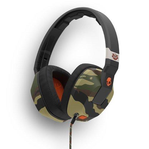 Skullcandy Crusher Over-Ear Headphones with Mic - Camo/Slate/Orange