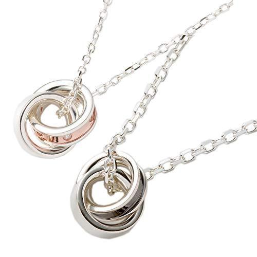 ヨンドシー ４℃ メンズ レディース ダブルループ ペアネックレス 111344421901/111344420051