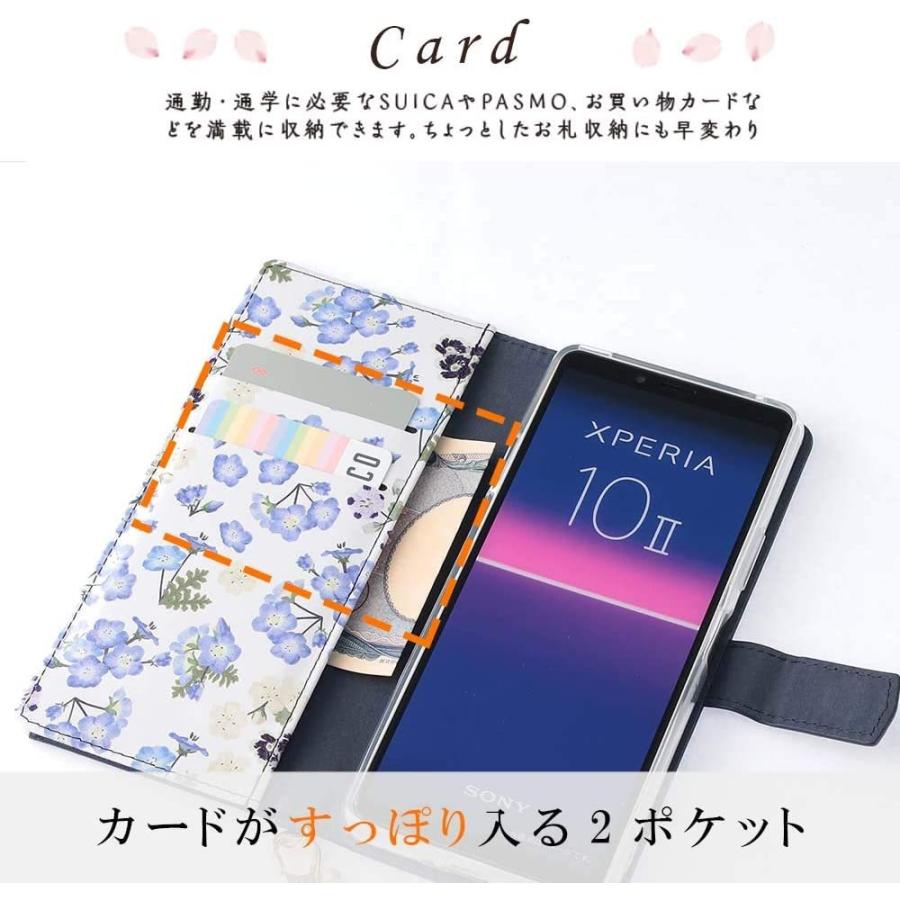 Xperia 10 Ii ケース 手帳型 花柄 Xperia 10 Ii カバー お花 かわいい エクスペリア10マークツー エクスペリア1 Mer Bleue 通販 Yahoo ショッピング