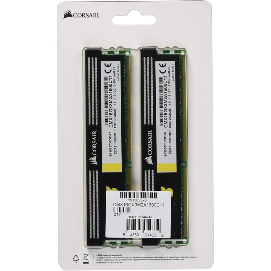 新品入荷 CORSAIR XMS Series デスクトップ用 DDR3 メモリー16GB (8GB×2枚組) CMX4GX3M2A1600C11