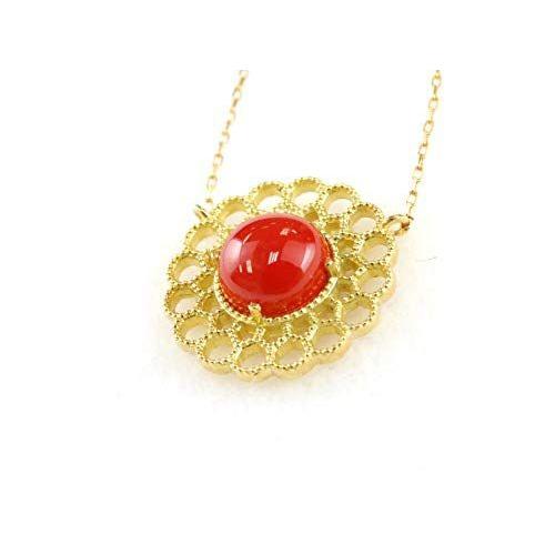セール品 日本産 赤 珊瑚 サンゴ ラウンド ダイヤモンド K18YG イエロー ゴールド 御守り 幸運 プレゼント 3月誕生石 幸福 長寿 血赤珊瑚鑑別書付き☆土佐沖産 血赤サンゴ 12mm丸珠
