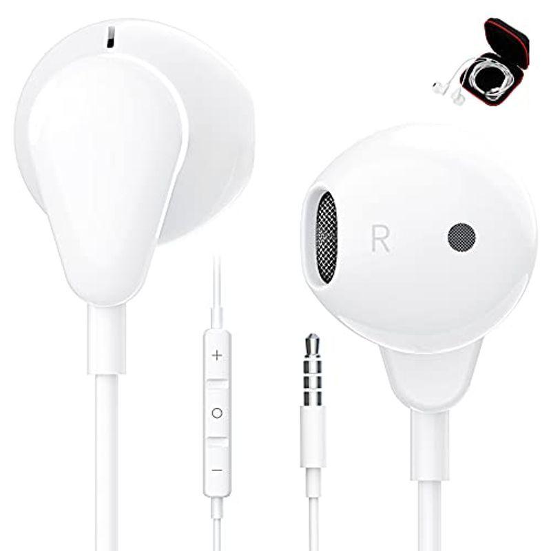 令和4年新モデル イヤホン 有線 マイク 付き イヤフォン パソコン Pc 用 インナーイヤー 型 テレワーク Iphone 5 6 6s Mer Bleue 通販 Yahoo ショッピング
