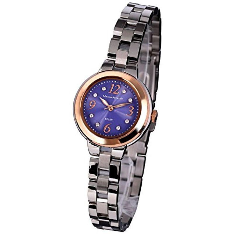 マウロジェラルディ 腕時計 ソーラー 3針 MJ056-2 レディース シルバー