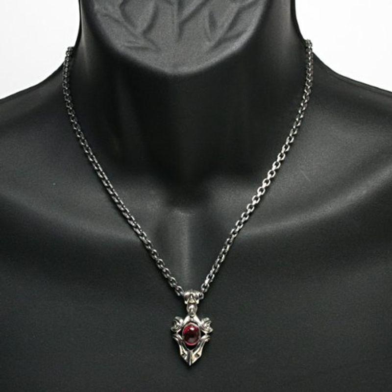 ⭐公式品⭐ エムズコレクション Ms collection シルバーネックレス/カボション/ダイオプサイト MC-633-DP 【GMS7169655373】(26022円)