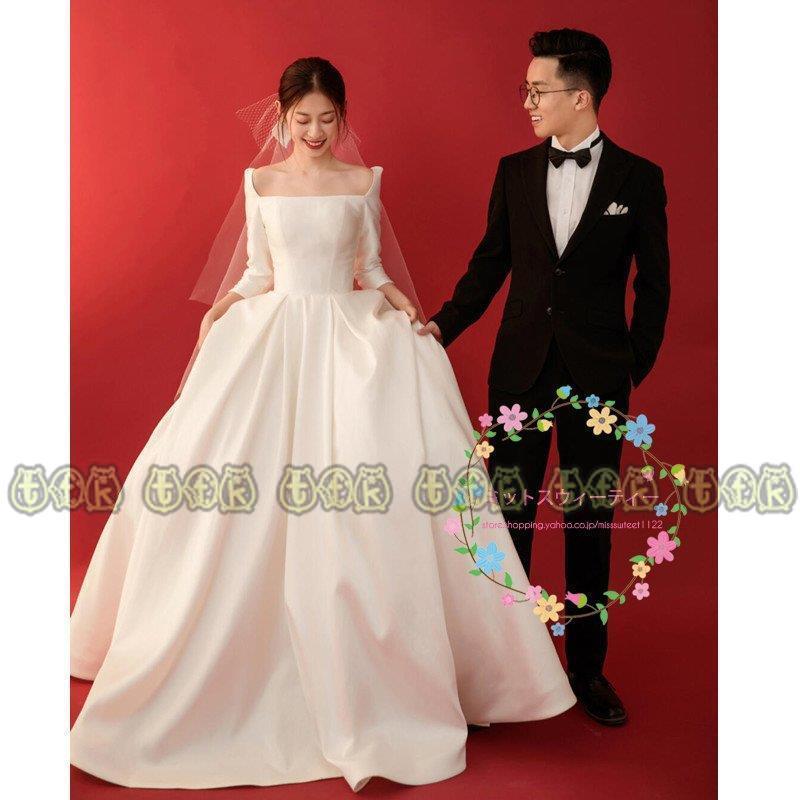 特典付き予約 ウエディングドレス 挙式 ロングドレス 花嫁 ドレス ウェディングドレス 二次会 長袖 花嫁ドレス 撮影 海外挙式 ハネムーンフォト 秋 冬 ブライダル シンプル ジャパン Www Superavila Com