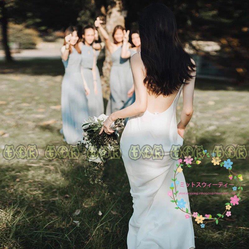 日本正本 ウエディングドレス リゾートウェディング キャミソール バックレス ブライダル 海外挙式 ウェディングドレス 結婚式 二次会 ビーチフォト 二次会ドレス 花嫁 クリアランス売上 Shirleyryan Ca