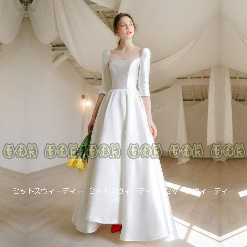 正規 店 通販 ウェディングドレス Aラインドレス 安い ウエディングドレス 二次会 花嫁 パーティードレス 披露宴 ブライダル 結婚式 ロングドレス 演奏会 白 クラシックドレス ファッション販売中 Shirleyryan Ca