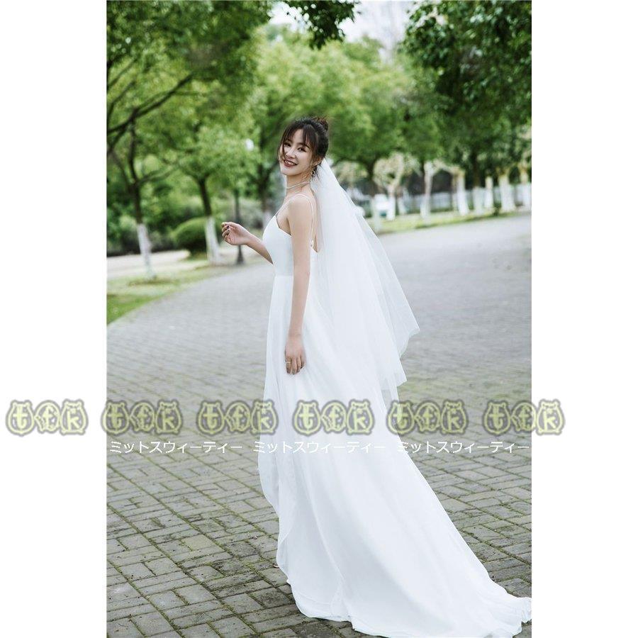 リアル ウェディングドレス 二次会 前撮り 海外挙式 花嫁 リゾートドレス カジュアル ソフト 結婚式 ブライダル パーティードレス ワンピース ビーチフォト スリット Aライン サイズ Xxs Panero Shop