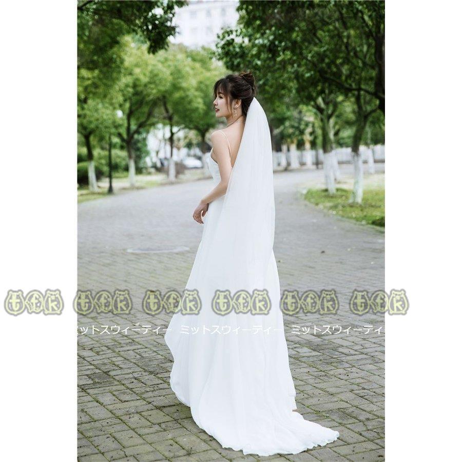 リアル ウェディングドレス 二次会 前撮り 海外挙式 花嫁 リゾートドレス カジュアル ソフト 結婚式 ブライダル パーティードレス ワンピース ビーチフォト スリット Aライン サイズ Xxs Panero Shop