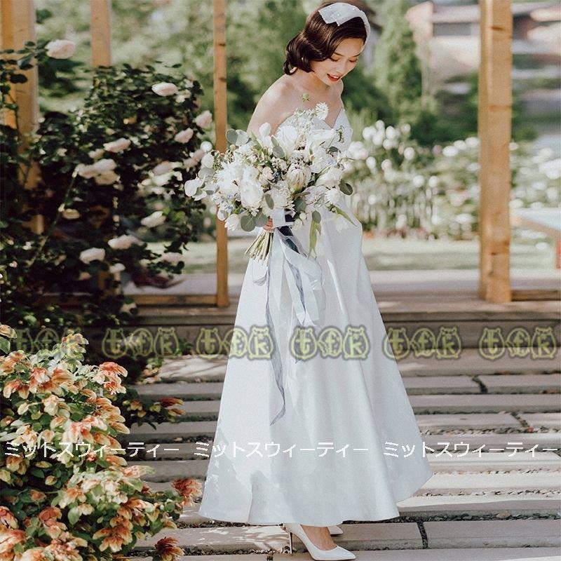 売れ筋オンラインストア ウェディングドレス ロングドレス 花嫁 ウエディングドレス イブニングドレス マキシ丈 ベアトップ 披露宴 二次会 結婚式 発表会 演奏会 サテン リゾート挙式 在庫限り特価品 Superavila Com