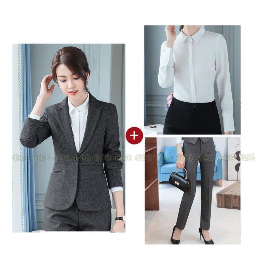 日本産 おしゃれ 3点セット スーツレディース 通勤 就職活動 ビジネス スーツセット セットアップ 上品 大きいサイズ 通勤 ビジネス オフィス 春秋冬 代30代40代50代 スカートスーツ フォーマルスーツ ビジネススーツ 1portage Com