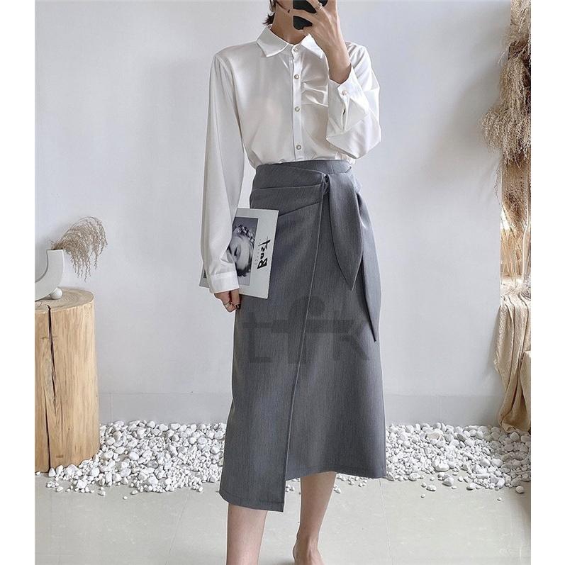 ロングスカート 巻きスカート ロング丈 ボトムス 不規則 コーデ 個性 無地 レディース 上品 通勤 オフィス 着痩せ ポイント消化 夏 秋 カジュアル 30代 40代 Jfx Nyf90 Tfk 通販 Yahoo ショッピング