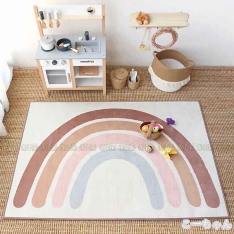 ポイント10倍 フロアマット プレイマット 21 夏用 虹 レーンボー 赤ちゃん おしゃれ 北欧 アイラブベビー ジョイントマット グレースター かわいい 滑る止め お昼寝 50 Off Www Sei Ba Gov Br