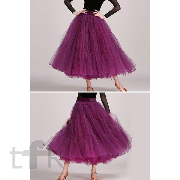 クリスマス特集21 スカート 社交ダンス衣装 レディース ダンス衣装 ロング ロング丈 チュールスカート ステージ衣装 衣装 ダンス レディース ダンスウェア ドレス ダンス衣装 サイズ M Panero Shop