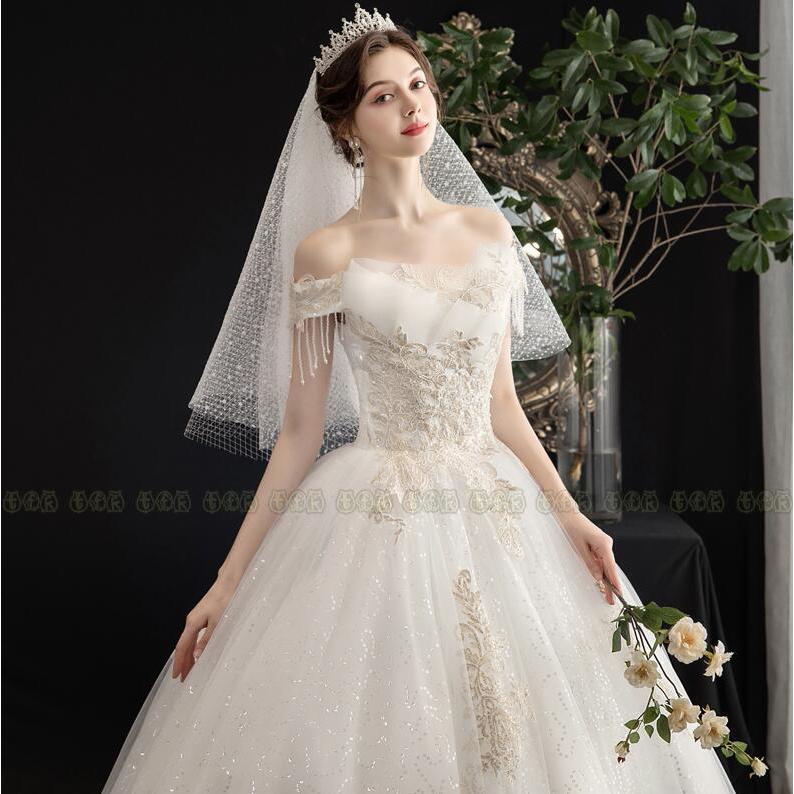 最新コレックション ウェディングドレス ドレス 花嫁 結婚式 披露宴 大きいサイズ Aラインドレス ブライダルドレス ロングドレス 刺繍入り ウェディング ロング お姫様 新作 安い購入 City Com Fr