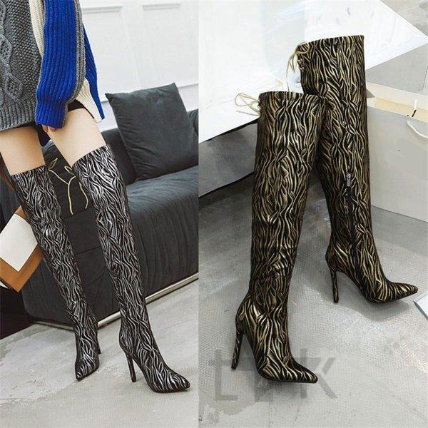 最新コレックション ニーハイブーツ ジョッキーブーツ ポインテッドトゥ 長靴 ハイヒールブーツ 22cm 26 5cm ロングブーツ 秋冬 ブーツ レディース 大きいサイズ シューズ 格安人気 Kwsrbd Com