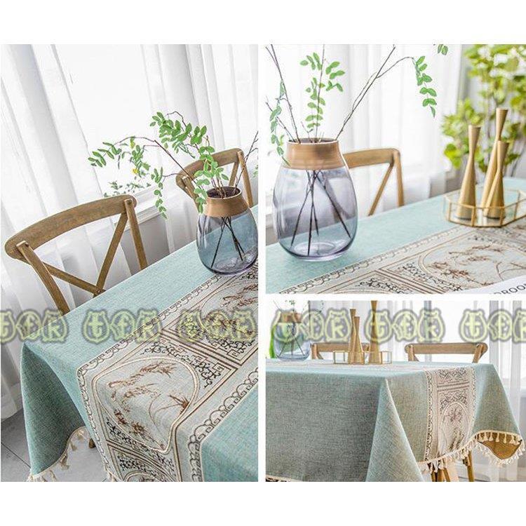 テーブルクロス 北欧 おしゃれ テーブルセッティング 布 四角形 長方形 綿麻 刺繍 食卓カバー 2色 日本製 お手入れ簡単 風景柄 家庭用 高級感