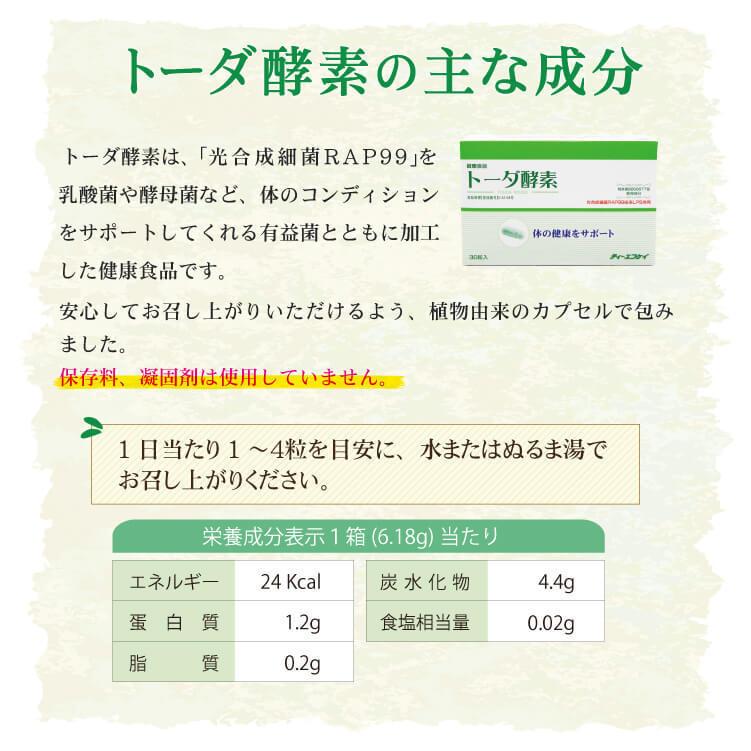 おまとめ便 サプリメント トーダ酵素12箱 酵母 酵素 微生物酵素