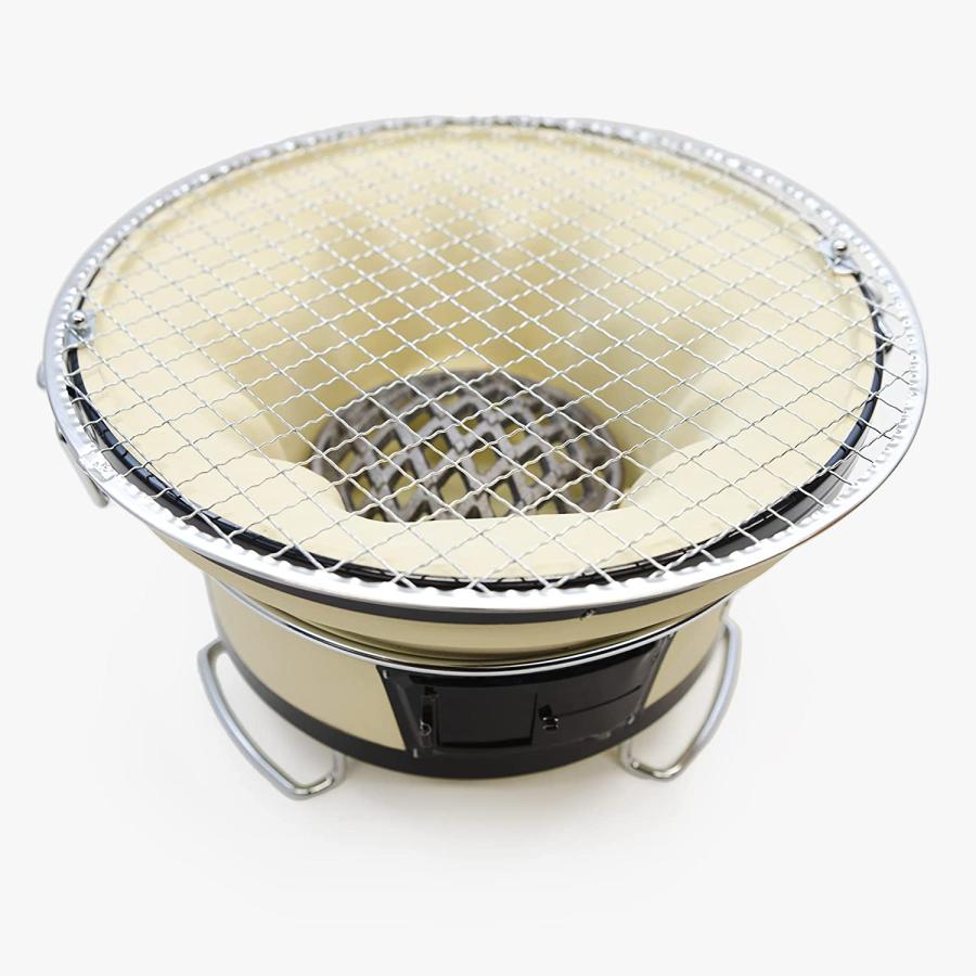 太成工業 珪藻土 七輪 バーベキューコンロ「能登」丸型 小【1~2