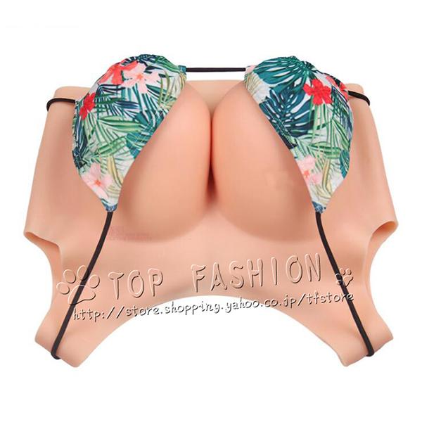 シリコンバスト 女装おっぱい 人工乳房 偽乳 女装 コスプレ 変装用 女性になる 男の娘 高襟 真綿充填 |  | 04