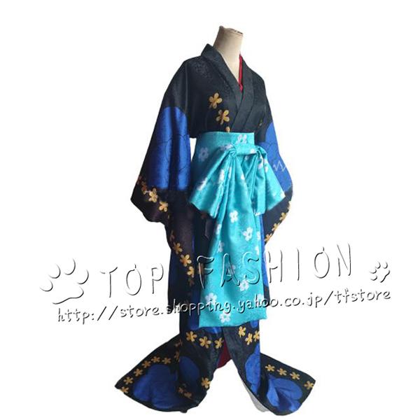 コスプレ衣装 ワンピース ONE PIECE ブラックマリア 百獣海賊団 着物  セット 変装服 仮装 コスチューム  文化祭 舞台 学園祭 制服 COSの画像