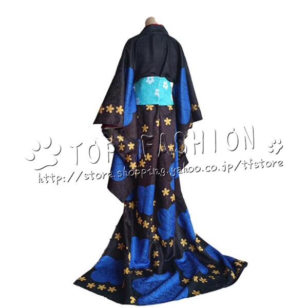 コスプレ衣装 ワンピース ONE PIECE ブラックマリア 百獣海賊団 着物  セット 変装服 仮装 コスチューム  文化祭 舞台 学園祭 制服 COSの画像