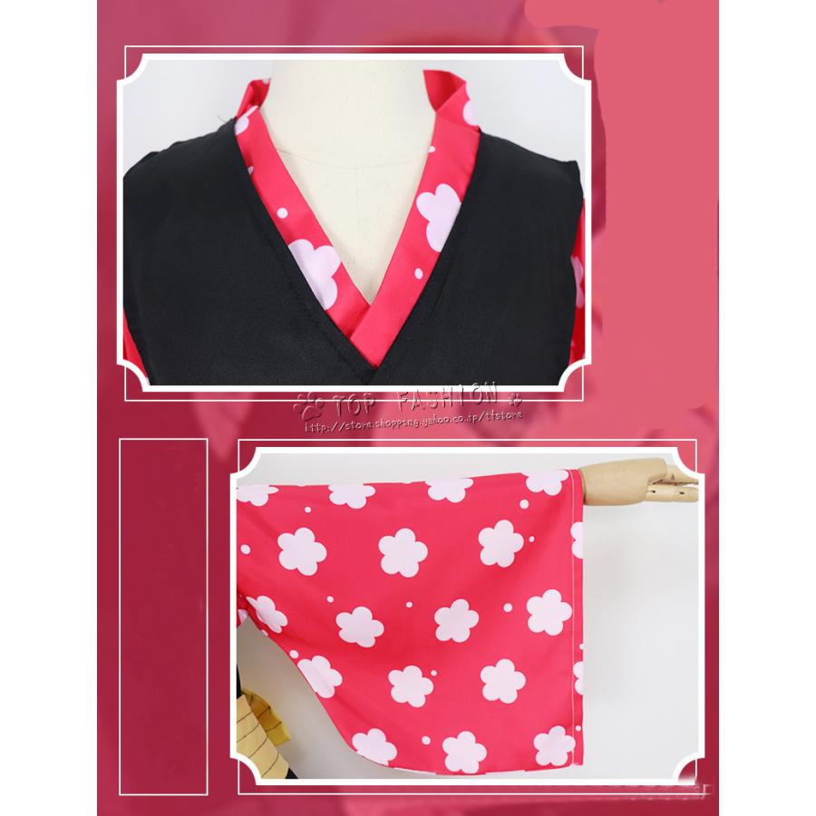 鬼滅の刃 真菰 子供用成人用 着物コスプレ衣装仮面ウィッグ靴花輪