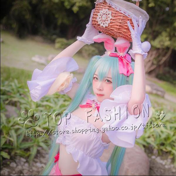 cosplay初音ミク ミク miku VOCALOID 四季フィギュア うさぎ耳 バニーガール 新衣装 ドレス   cosplay コスチューム（ ウィッグ、靴追加 ）｜tfstore｜03