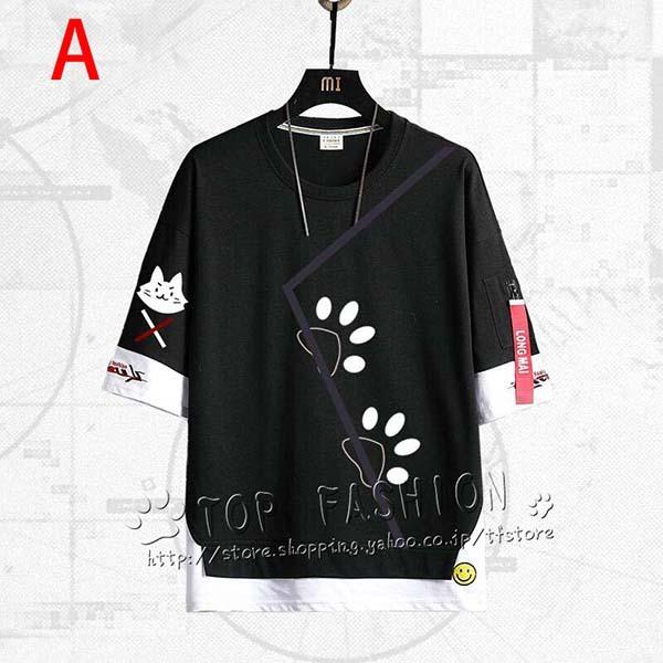 ホロライブ Tシャツ Gamers組 大神ミオ 半袖 丸首 夏 カラフル