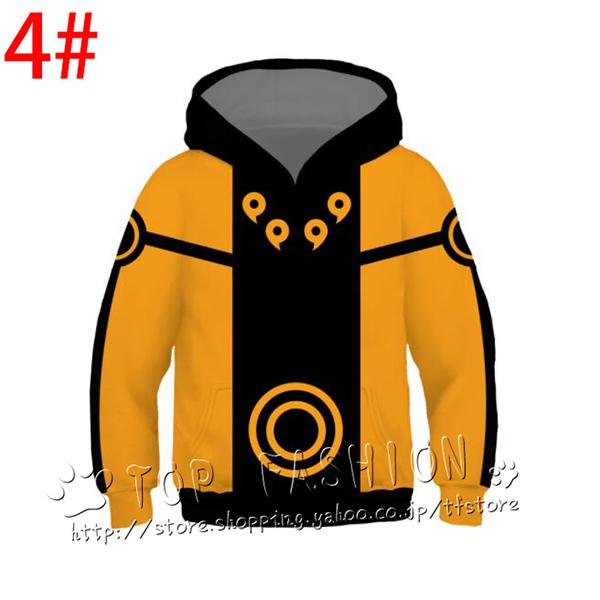 NARUTO -ナルト- パーカー 子供服 長袖 アニメ 服 かわいい フード付き