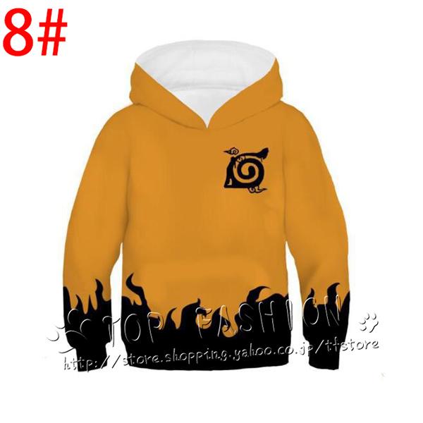 NARUTO -ナルト- パーカー 子供服 長袖 アニメ 服 かわいい フード付き