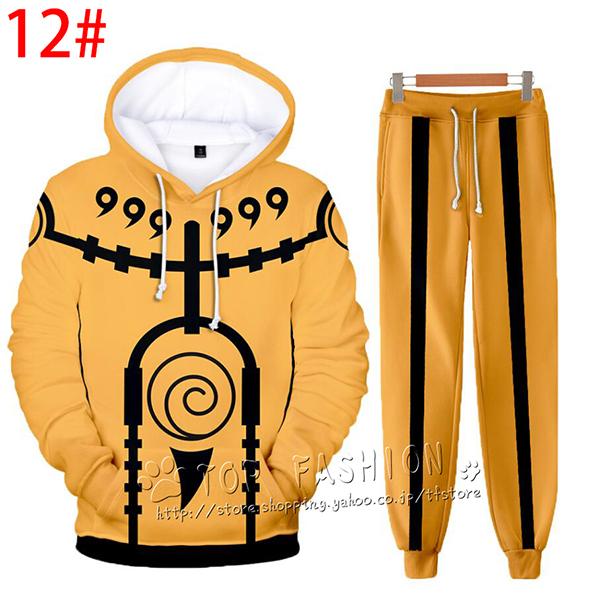 NARUTO -ナルト- パーカー 上下セット 子供 大人用 秋冬服 衣装 日常 